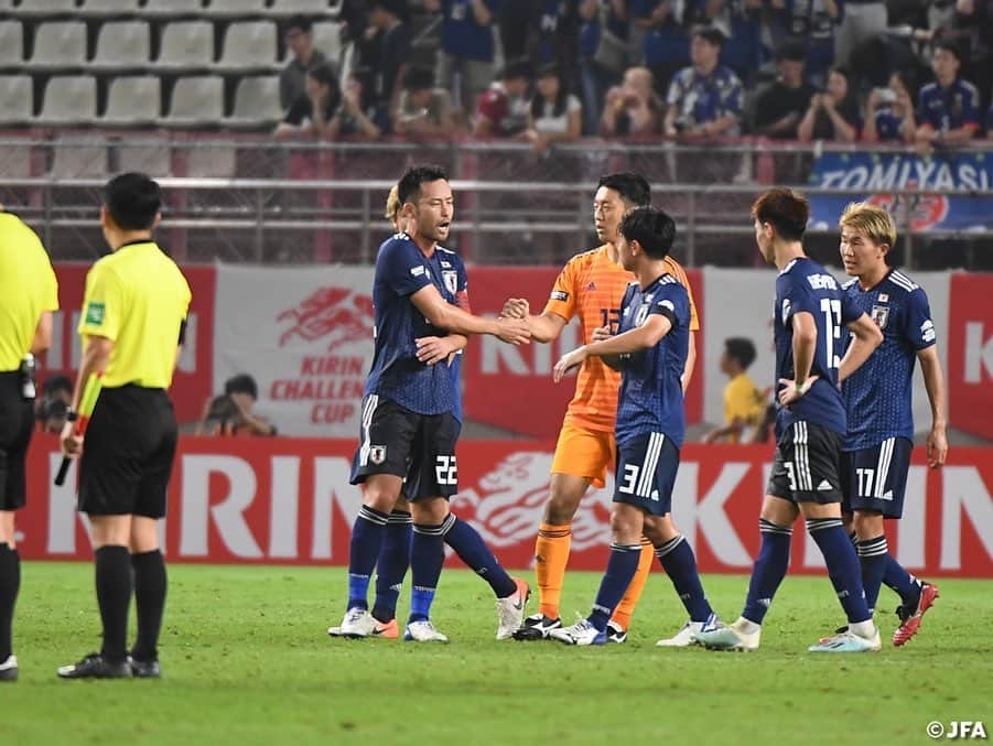 日本サッカー協会さんのインスタグラム写真 - (日本サッカー協会Instagram)「📸Match Photos⑤ ・ キリンチャレンジカップ2019 #SAMURAIBLUE 🇯🇵2-0🇵🇾パラグアイ ⚽23' #大迫勇也 ⚽30' #南野拓実 ・ 📅2019.9.5(木)19:20 📍茨城県立カシマサッカースタジアム ・ #daihyo #キリチャレの日 ・ ―――――――――――――――――― Next Match>> 2022FIFAワールドカップカタールアジア2次予選 🆚ミャンマー代表 📅9/10(火)日本時間21:20KO 📍ミャンマー/Thuwunna Stadium 📺日本テレビ系で生中継 ・ 👉大会情報はJFA.jpへ ――――――――――――――――――」9月6日 23時17分 - japanfootballassociation