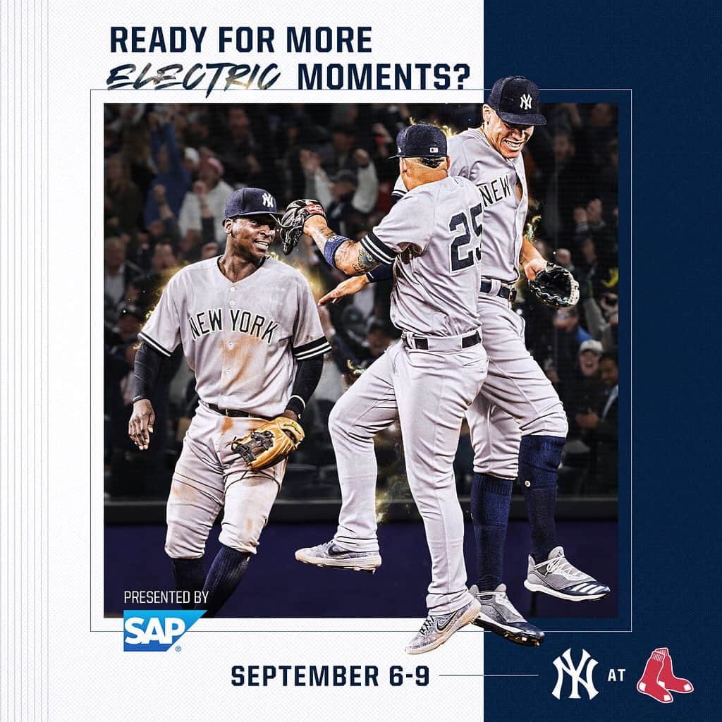 ニューヨーク・ヤンキースさんのインスタグラム写真 - (ニューヨーク・ヤンキースInstagram)「The Rivalry 2019 Edition in review ☝️ @sapsports #sap」9月6日 23時42分 - yankees