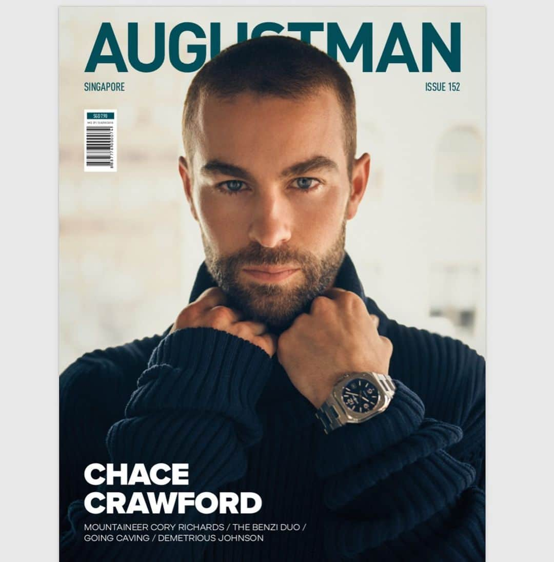 チェイス・クロフォードのインスタグラム：「Big thanks to @augustman for having my on their cover.. great snaps by my guy @charliegraystudio and a very nice article by Cezar Grief」