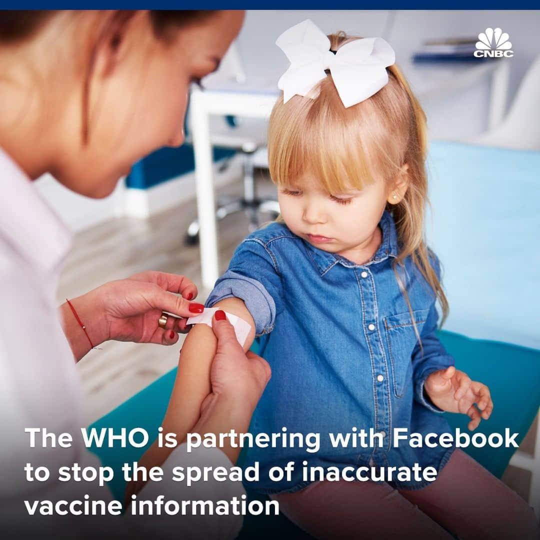 CNBCさんのインスタグラム写真 - (CNBCInstagram)「Misinformation can have SERIOUS consequences.⁠ ⁠ So now the WHO and Facebook are partnering up to stop the spread of lies about vaccines, which the WHO calls “a major threat to global health that could reverse decades of progress made in tackling preventable diseases.”⁠ ⁠ Facebook and Instagram will now direct users searching for vaccine data to WHO’s research in an effort to steer people to accurate information. 💉⁠ ⁠ The partnership comes as public health experts blame anti-vaccination content online for playing a major role in scaring parents from getting their kids vaccinated, resulting in outbreaks of measles and other illnesses.⁠ ⁠ To learn more about how Facebook and the WHO are trying to combat the spread of vaccine misinformation, visit the link in bio.」9月7日 10時55分 - cnbc