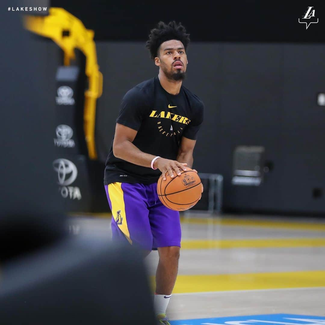 Los Angeles Lakersさんのインスタグラム写真 - (Los Angeles LakersInstagram)「Cookin’ up 😈 #LakeShow」9月7日 3時39分 - lakers