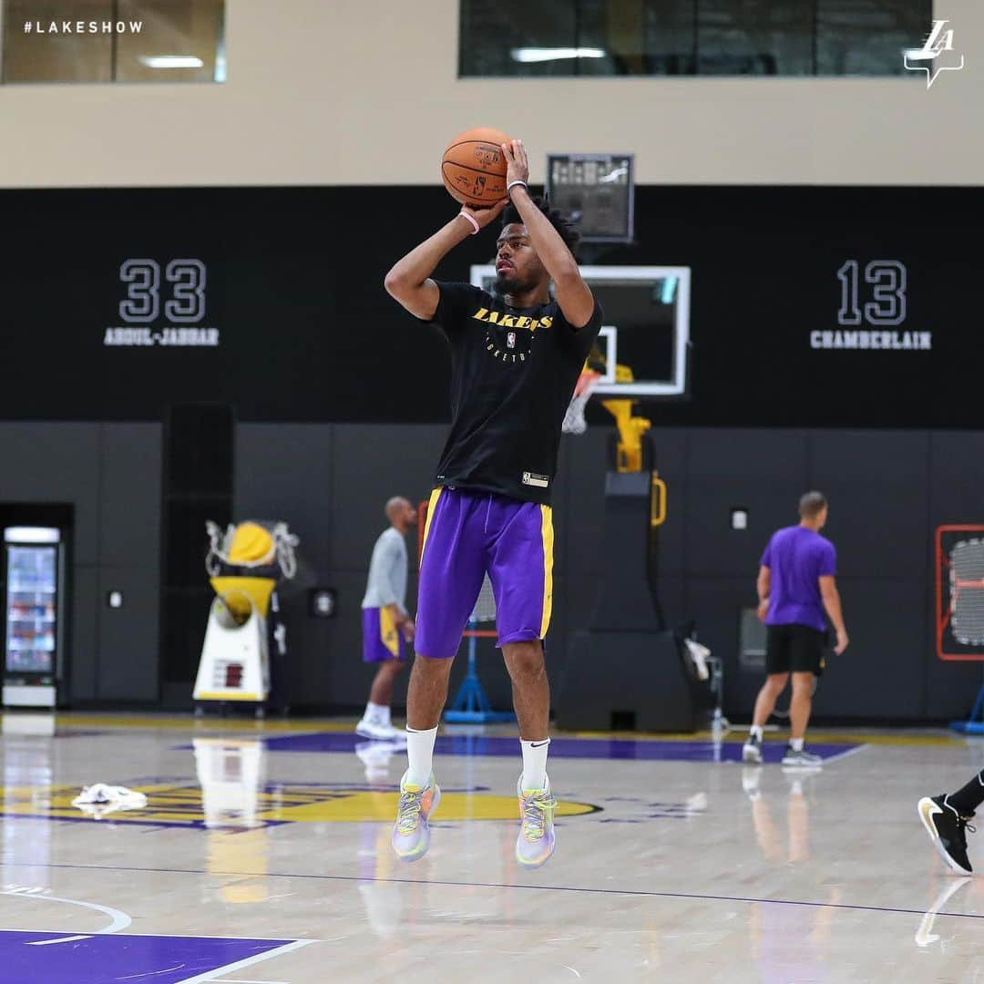 Los Angeles Lakersさんのインスタグラム写真 - (Los Angeles LakersInstagram)「Cookin’ up 😈 #LakeShow」9月7日 3時39分 - lakers