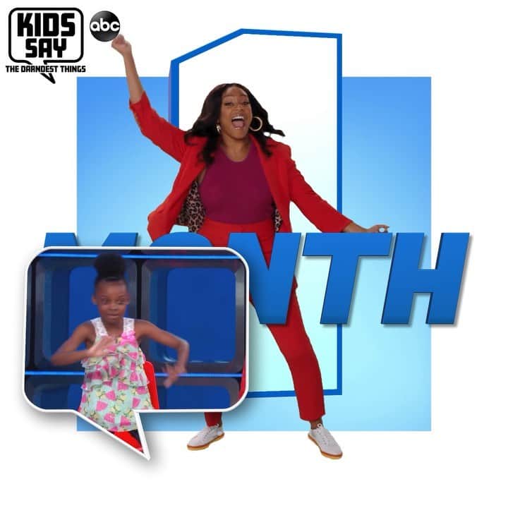 アメリカン・ブロードキャスティング・カンパニーのインスタグラム：「Hitting our favorite dance moves because it's one month until @kidssaythedarndestthings premieres, hosted by @TiffanyHaddish! #kidssaythedarndestthings #KidsSay」