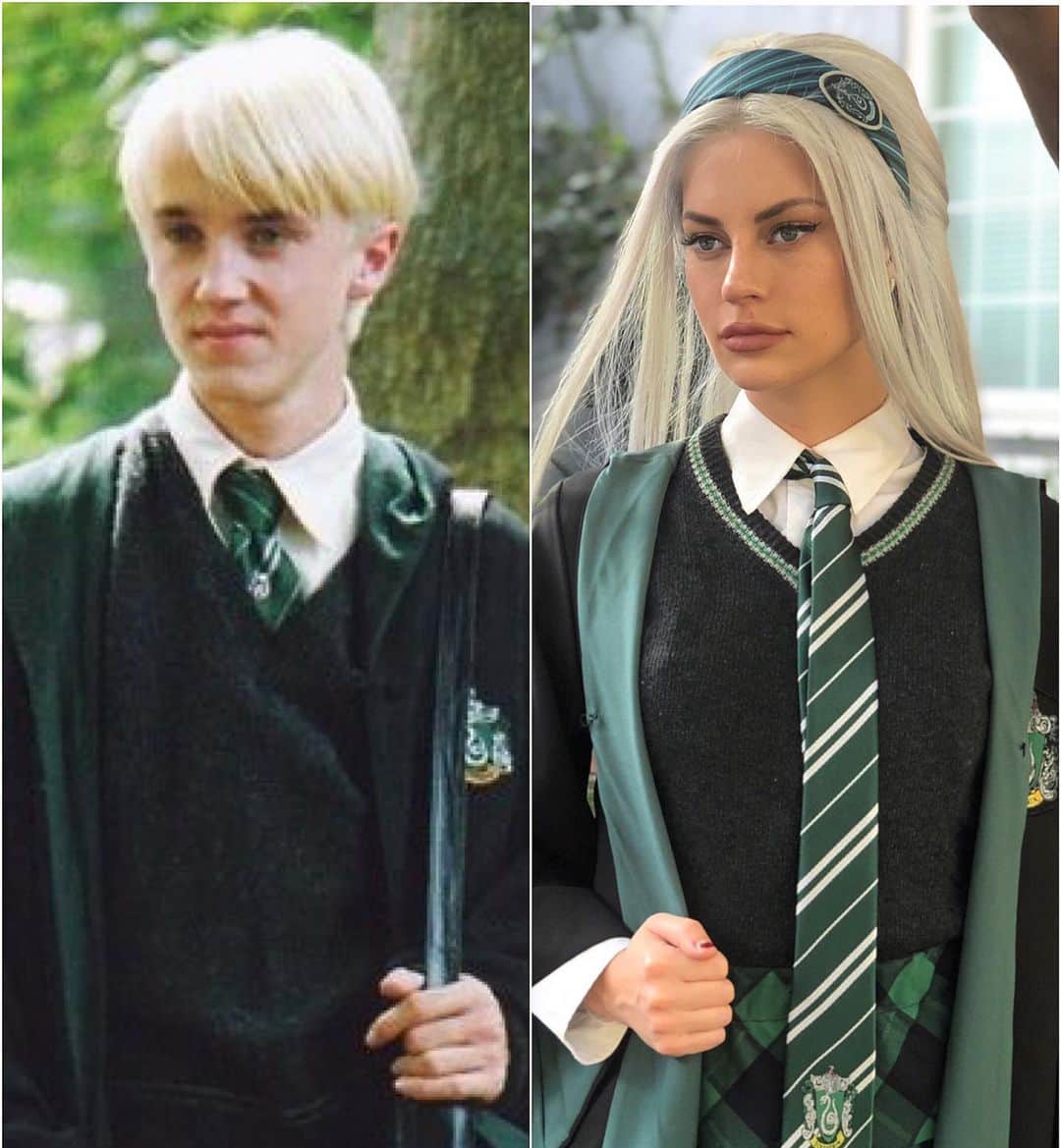 Hannah Stockingのインスタグラム：「56 days til’ Halloween but who’s counting? 😤 (who’s DMs should I Slytherin?) 👇」