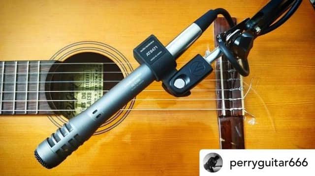 Audio-Technica USAさんのインスタグラム写真 - (Audio-Technica USAInstagram)「#FanPhotoFriday: Our AE5100 instrument microphone is great for picking up acoustics. Thanks to @perryguitar666 for sharing! . . . #AudioTechnica #MusicGear #InstrumentMicrophone #Microphone #AudioGear」9月7日 6時43分 - audiotechnicausa