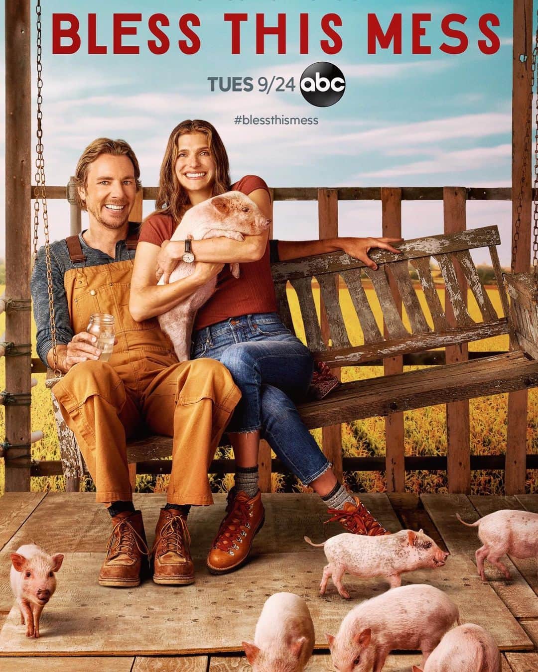 レイク・ベルのインスタグラム：「HERE WE GO! Season 2 is on the horizon! @daxshepard @abcnetwork」