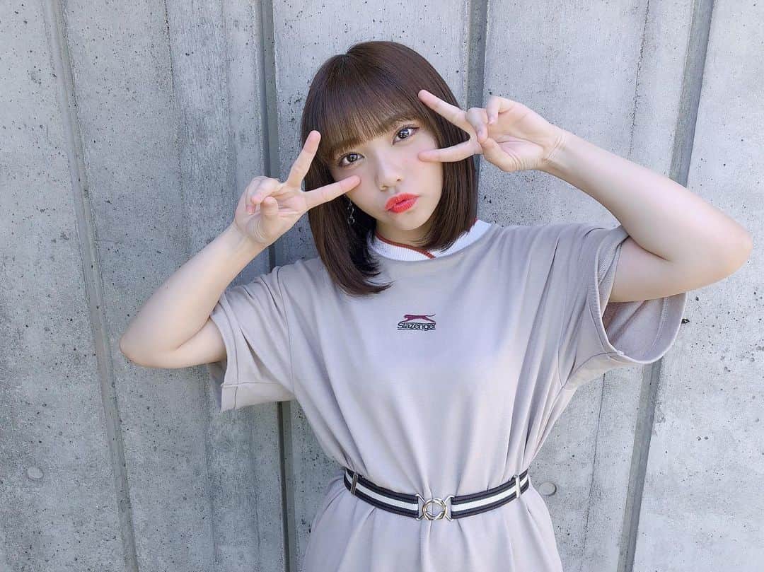 仲村和泉のインスタグラム：「握手会ありがとうございました☺︎ . #握手会 #私服 #イチナナキューダブルジー #179wg #slezenger」
