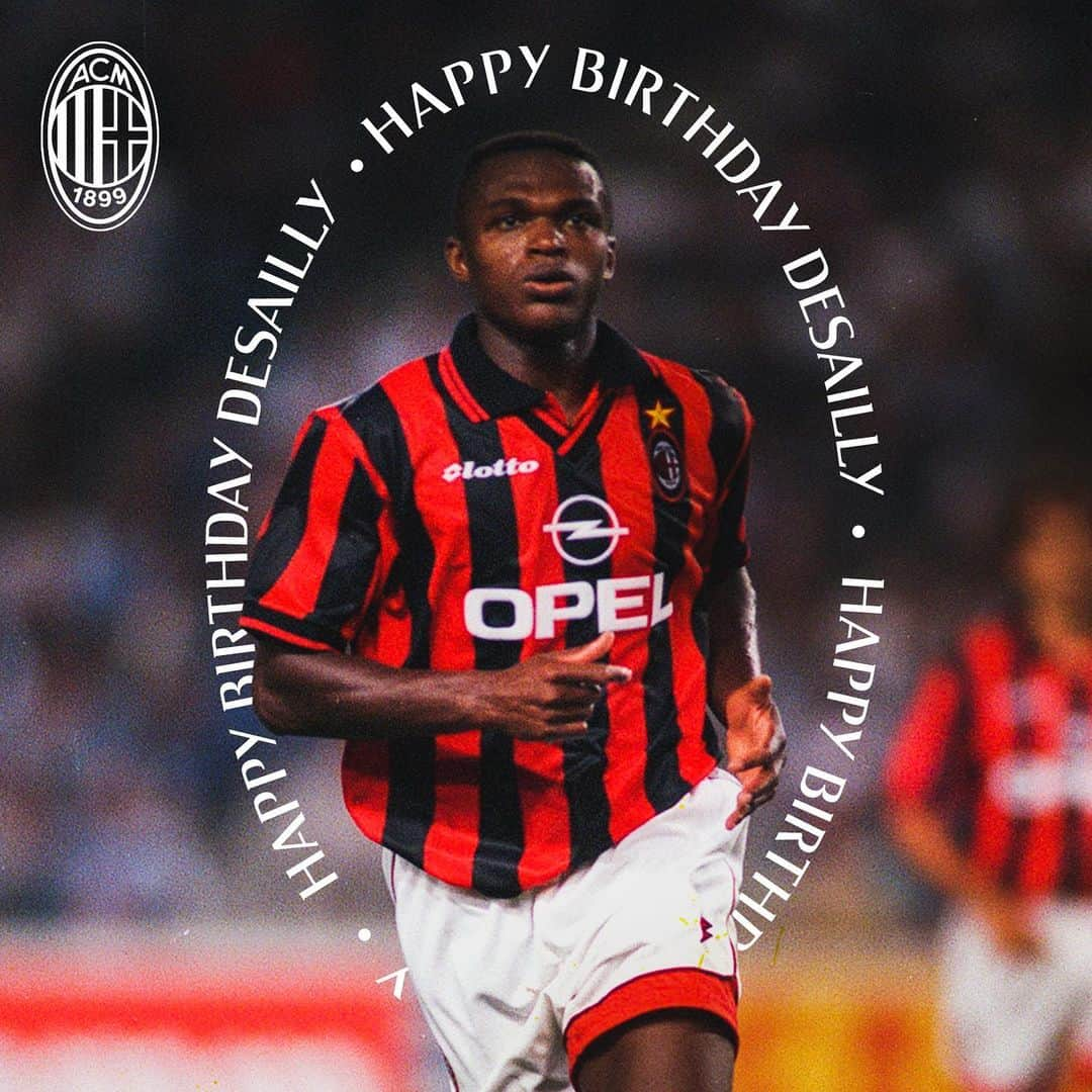 ACミランさんのインスタグラム写真 - (ACミランInstagram)「🇫🇷 Joyeux Anniversaire, @marceldesaillyofficial: an unsurpassable wall as a defensive midfielder 🔴⚫ 🇫🇷 Tanti auguri a un grande campione che oggi compie 51 anni: Marcel Desailly 🔴⚫」9月7日 20時00分 - acmilan