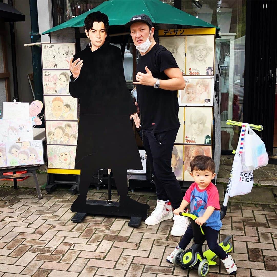 中村獅童さんのインスタグラム写真 - (中村獅童Instagram)「マツジュンと父と子。  #陽喜 #獅童」9月7日 12時37分 - shido_nakamura