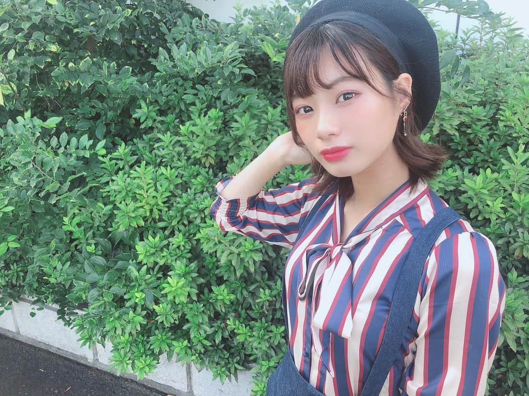 深川舞子さんのインスタグラム写真 - (深川舞子Instagram)「意志最後の握手会ありがとうございました！  久々の名古屋は久々に会う方も多くて楽しかった！  私服は秋服でした！ 秋服大好き🥺 イヤリングは左右で色が違くて可愛いけど片方しか見えなかった、、笑  #ootd #todayscode  #dazzlin #ベレー帽」9月7日 21時29分 - f.maiko_0705