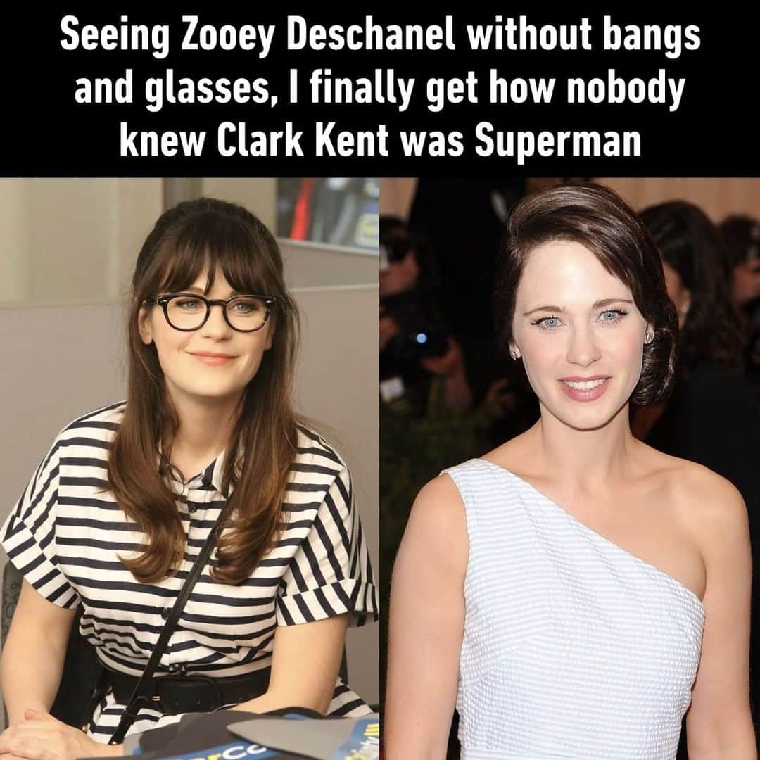 9GAGさんのインスタグラム写真 - (9GAGInstagram)「Even though I know it's her I still can't see it⠀ #zooeydeschanel #superman #clarkkent #9gag」9月7日 22時05分 - 9gag