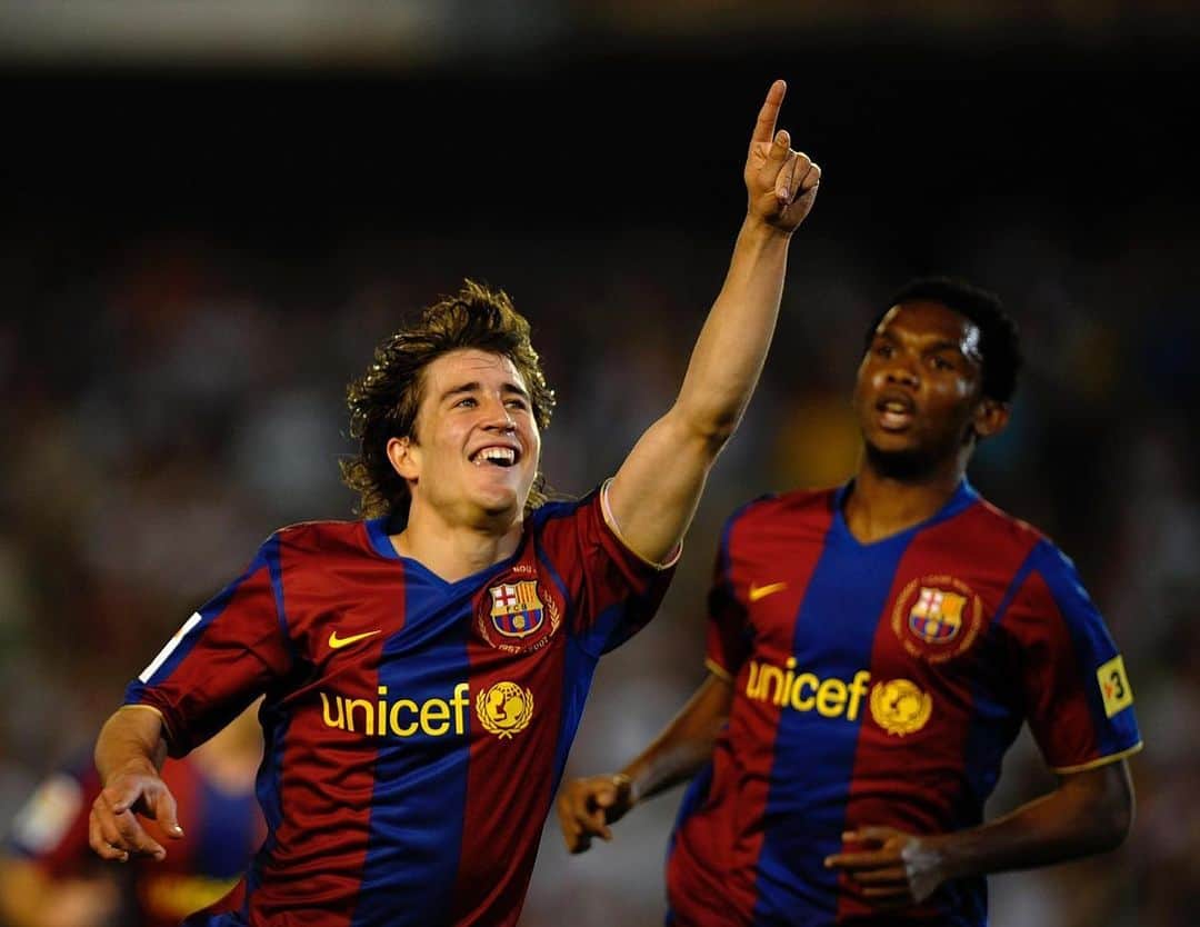 ボージャン・クルキッチのインスタグラム：「Samu, fue un orgullo jugar a tu lado. Para todos los culés, tu llegada al @fcbarcelona significó un cambio hacia el éxito en el club 🔵🔴 ¡Gracias por todas tus enseñanzas y suerte, @setoo9 ! 🙌🏻」