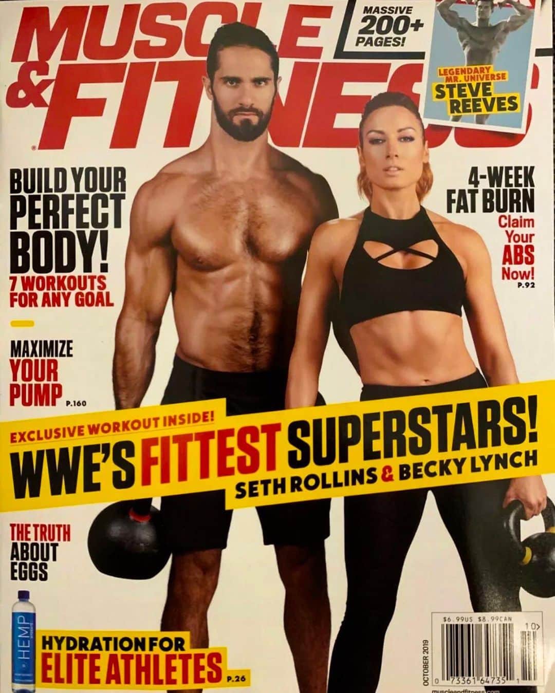 レベッカ・ノックスのインスタグラム：「From failing PE to being on the cover of @muscleandfitness with @wwerollins as WWE’s fittest peops. Another goal got this week. @joshyg27 @deadboysfitness」