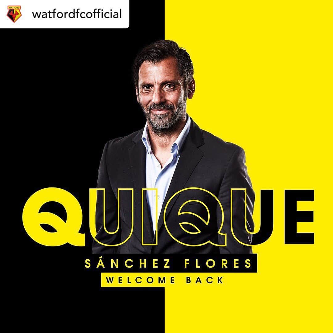 プレミアリーグさんのインスタグラム写真 - (プレミアリーグInstagram)「Gracia departs as Sanchez Flores returns to Vicarage Road⁣ 🐝⁣ •⁣ #repost @watfordfcofficial Welcome back, Quique Sánchez Flores 🤝」9月8日 2時13分 - premierleague