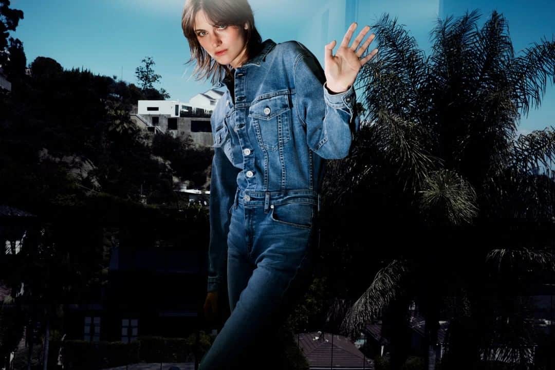ハドソンのインスタグラム：「Our Fitted Long Sleeve Jumpsuit is on the horizon. #HudsonJeans」