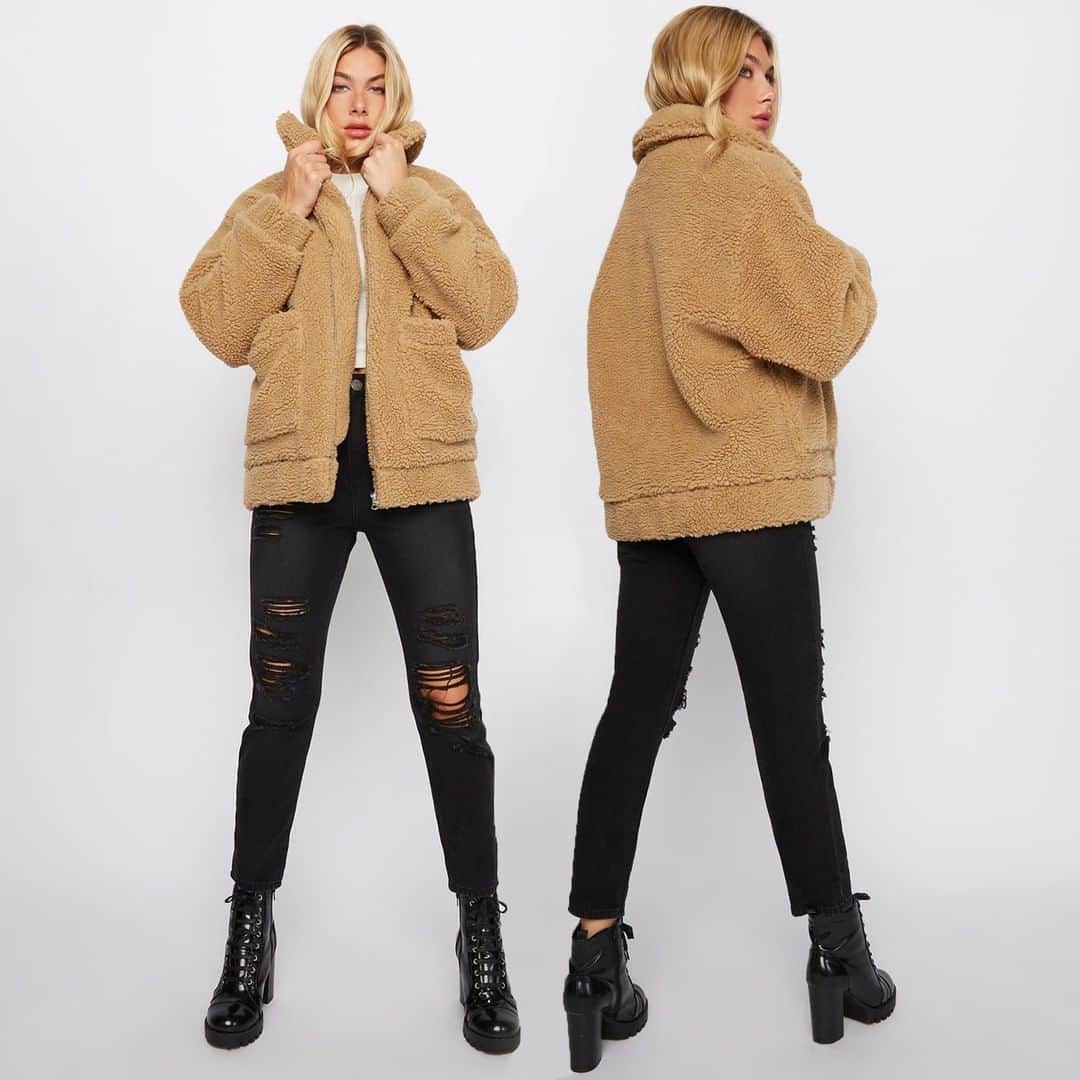 Charlotte Russeさんのインスタグラム写真 - (Charlotte RusseInstagram)「Talk about a teddy! 🐻💛 🔎 "Sherpa Oversized Teddy Coat" #charlotterusse #sherpajacket #cozy」9月8日 8時25分 - charlotterusse