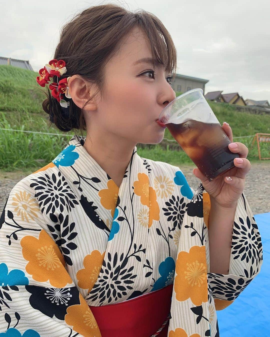 山田菜々さんのインスタグラム写真 - (山田菜々Instagram)「人生で初めて浴衣着て花火大会行ったかもしれない...🥺🍒 仲良しのお友達同士がまた仲良くなってくれるのは本当に嬉しい...🧡」9月8日 15時43分 - tannana.yamada