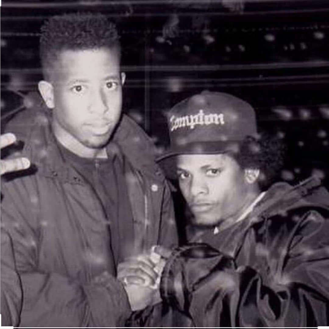 DJプレミアさんのインスタグラム写真 - (DJプレミアInstagram)「Salute To The ICON Eazy-E On Your 55th Born Day!!! You Did So Much For Hip Hop  Culture Especially For The West Coast... Real Compton City G! R.I.P. King 🙏🏾 "THIS PIC WAS TAKEN 30 YEARS AGO 1988 AT GANG STARR's ALBUM RELEASE PARTY FOR OUR LP "NO MORE MR. NICE GUY"...」9月8日 10時40分 - djpremier