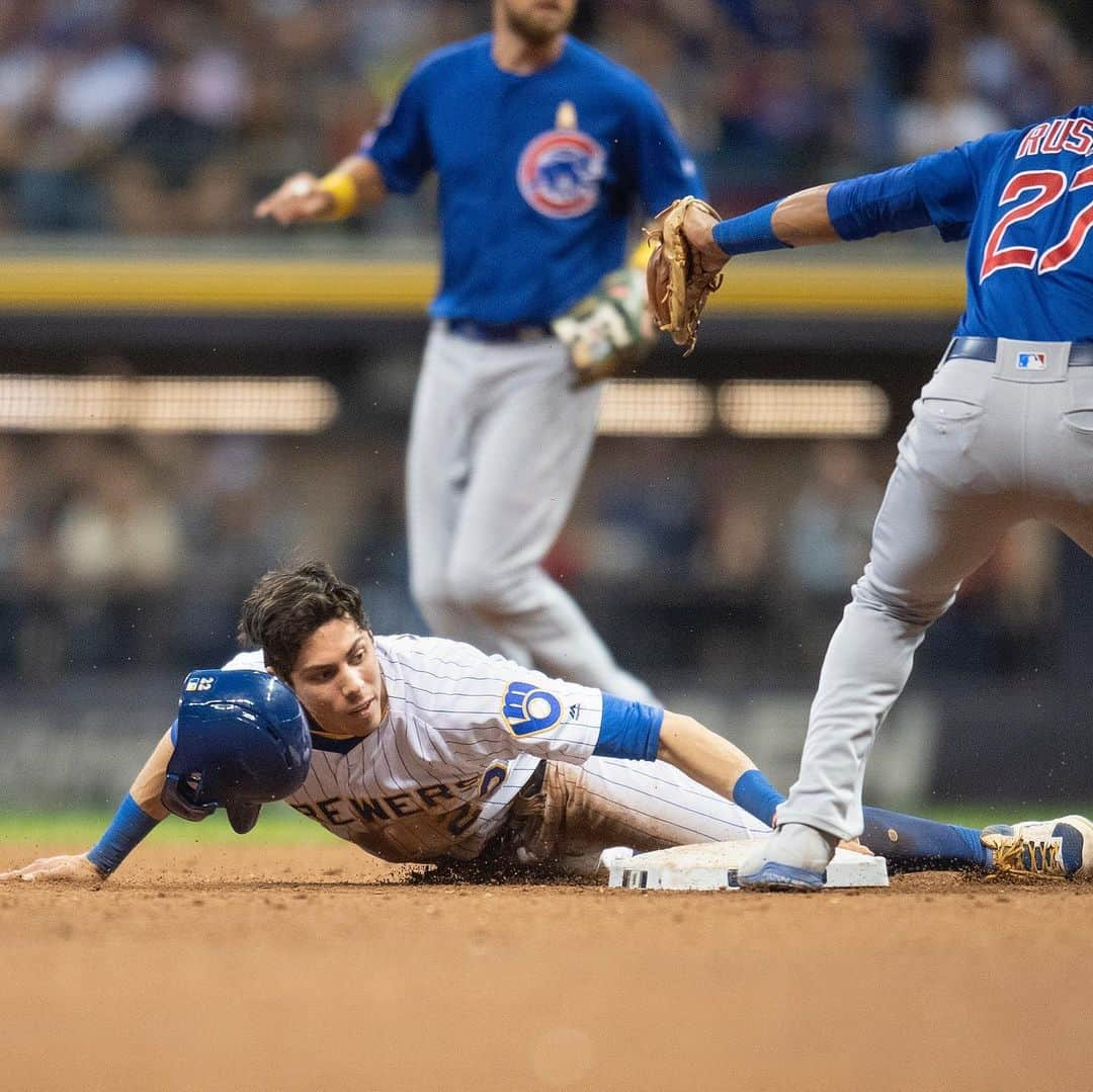 ミルウォーキー・ブルワーズさんのインスタグラム写真 - (ミルウォーキー・ブルワーズInstagram)「Mr. Steal Your Heart, Mr. Steal Your Base. #ThisIsMyCrew」9月8日 11時39分 - brewers