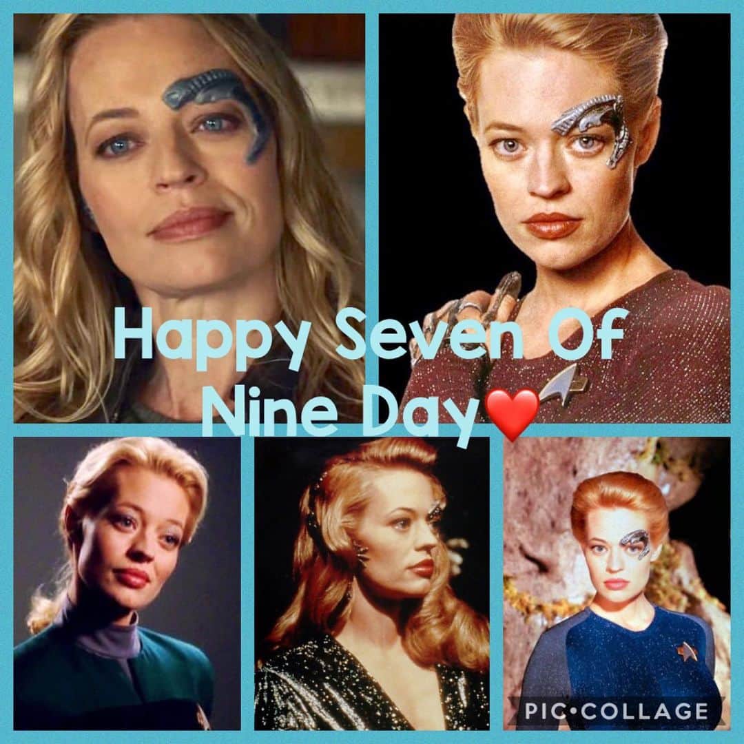 ジェリー・ライアンのインスタグラム：「Woo hoooo! #SevenOfNineDay (pic via @jeriryanfan on Twitter)」