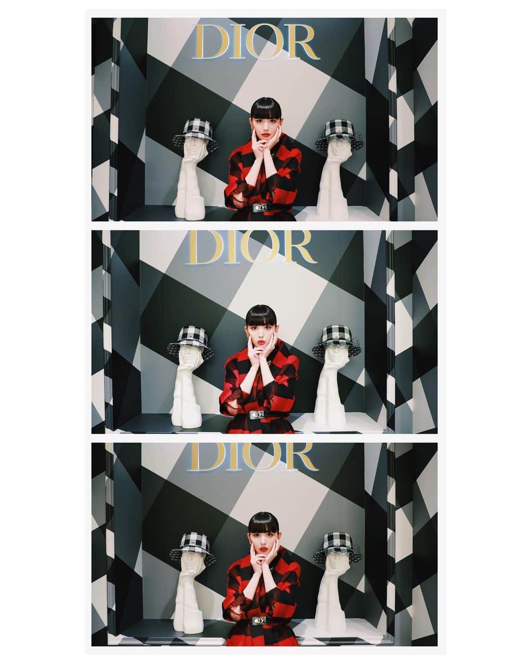 鈴木えみさんのインスタグラム写真 - (鈴木えみInstagram)「Diorが伊勢丹新宿本店をジャック‼️‼️🔥 赤チェックだらけだぁー😍伊勢丹出店20周年なんだそうです👏🏻 全館ジャックと限定コレクションによる「ISETAN CHECK’N’DIOR 20-YEAR CELEBRATION」が9月4日からスタートしていますよ！ このために特別に作られたレッド＆ブラックのチェックパターンのショッピングバッグをはじめ、限定カプセルコレクションがとてもかわいいです❤️ #IsetanxDior」9月8日 12時57分 - emisuzuki_official