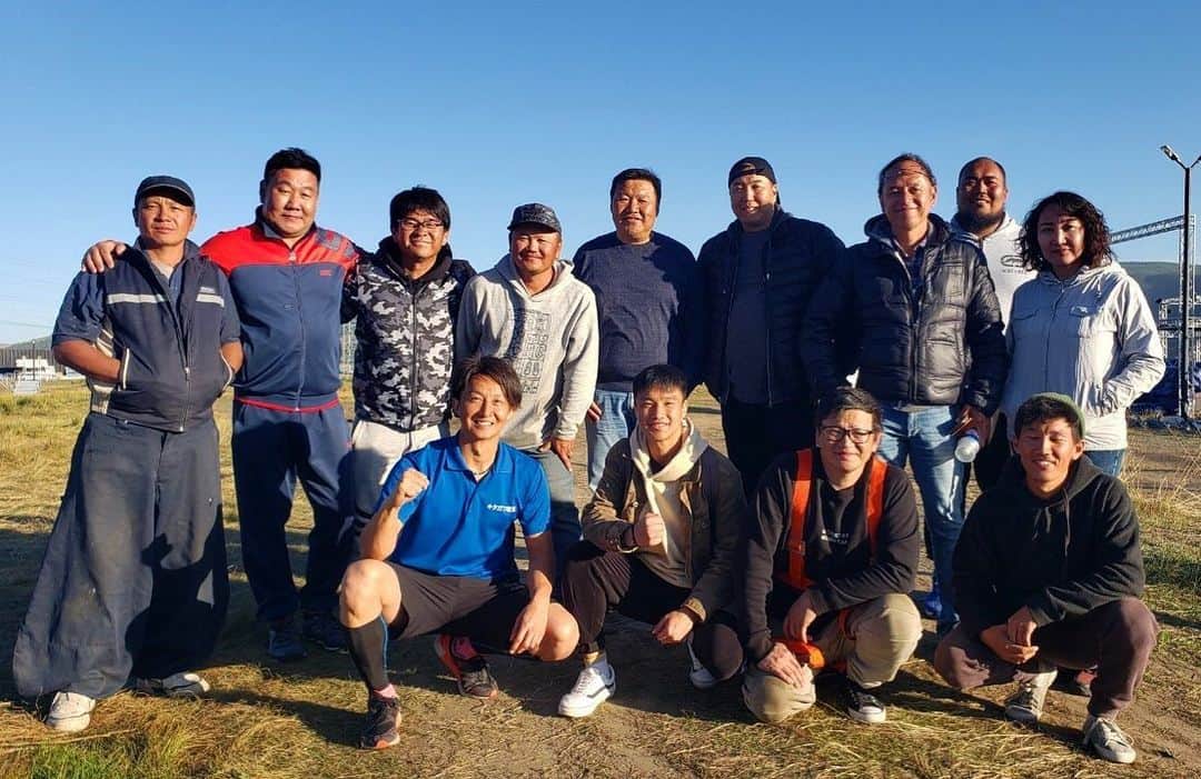 乾雅人のインスタグラム：「Mongolian Ninja Warrior. All inspections have been completed.  They did a great job. I appreciate. セットチェック、安全確認終了。 明日帰国します。」