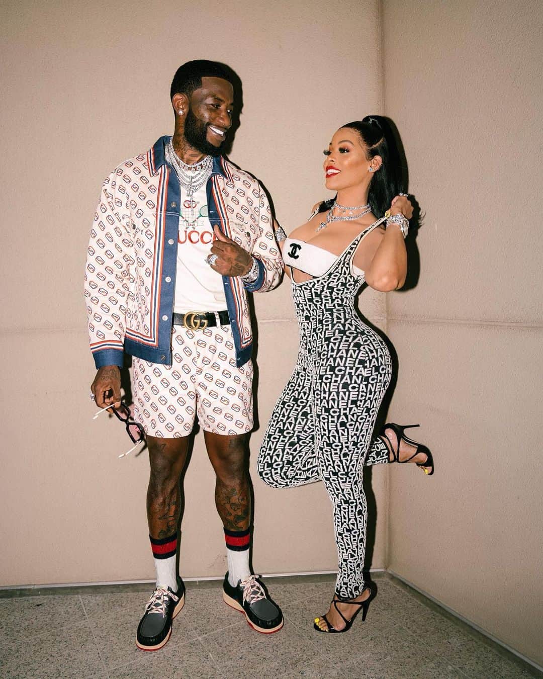 グッチ・メインのインスタグラム：「Mr and Mrs Davis 💎💎 #Wopsters 💰💰」