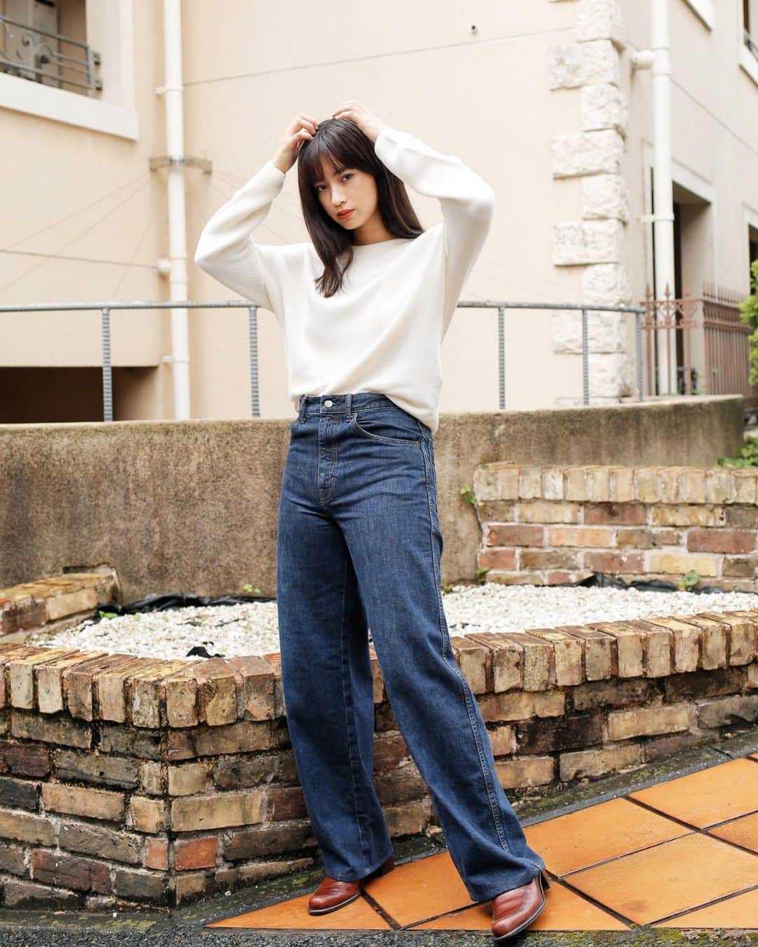 玖瑠実さんのインスタグラム写真 - (玖瑠実Instagram)「🙉🙉🙉 #uniqlo #curvedpants #カーブパンツ」9月8日 23時48分 - kurumi_0125_