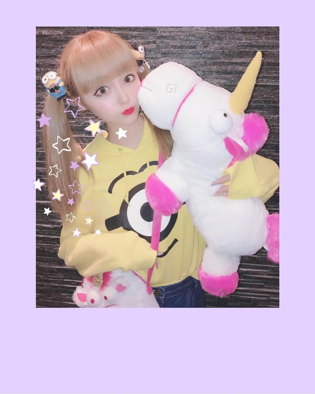 あかりさんのインスタグラム写真 - (あかりInstagram)「ねんがんのフラッフィ🦄💕 まいにちいっしょに ねよぉね🦄💤🌙*ﾟ 🦄 #ミニオン #フラッフィ #フラッフィー #フラッフィーユニコーン #フラッフィーコーデ #ユニコーン」9月9日 0時13分 - akachamxx