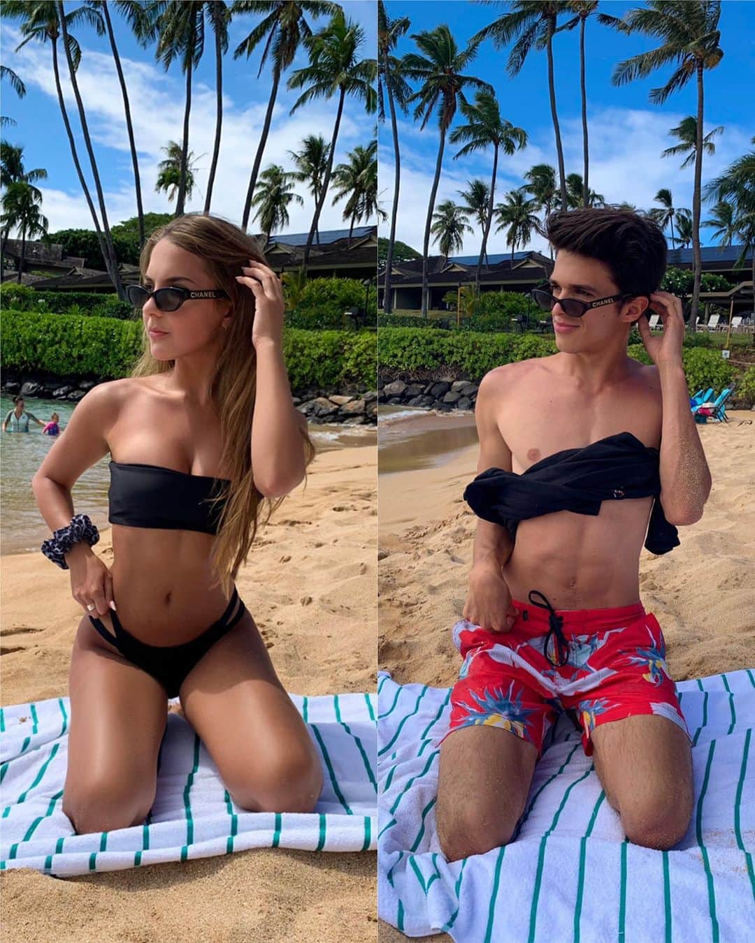 Brent Riveraのインスタグラム：「I love recreating lexi’s pictures HAHA Who did it better!!? Be honest..😂」