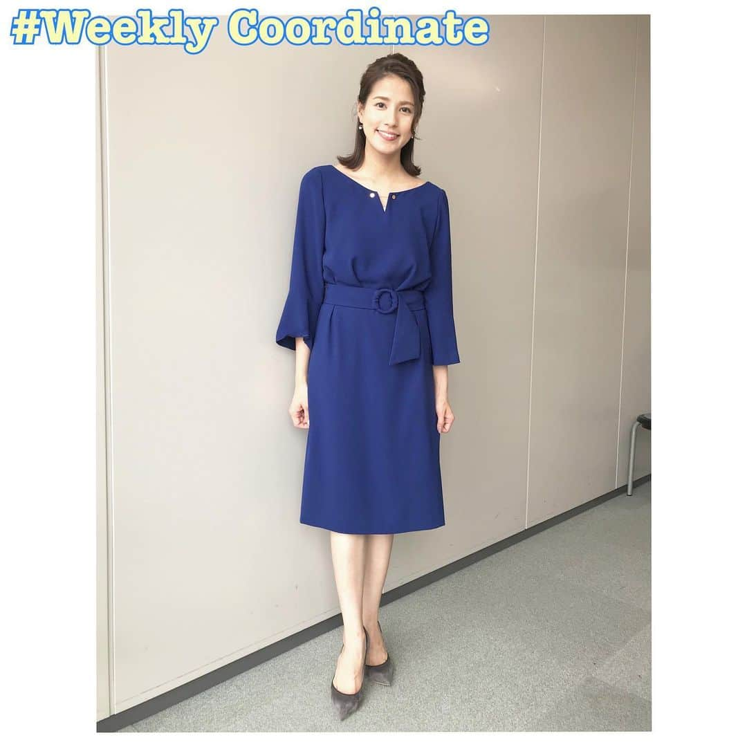 永島優美さんのインスタグラム写真 - (永島優美Instagram)「* 👗Weekly Coordinate（9/2-）👠 * 先週のめざまし衣装。 やっぱりこの青が好きです🐳♡ * - - - - - - - - - - - - - - - - - - - - - - - 👗#weeklyコーデ （Mon＆Tue ▶︎ Wed＆Thu ▶︎ Fri＆Sun） #coordinate #めざましテレビ #ジャンクスポーツ 今夜のジャンクは「女子バレーボールSP」🏐 お楽しみください✨」9月8日 16時16分 - yuumi_nagashima