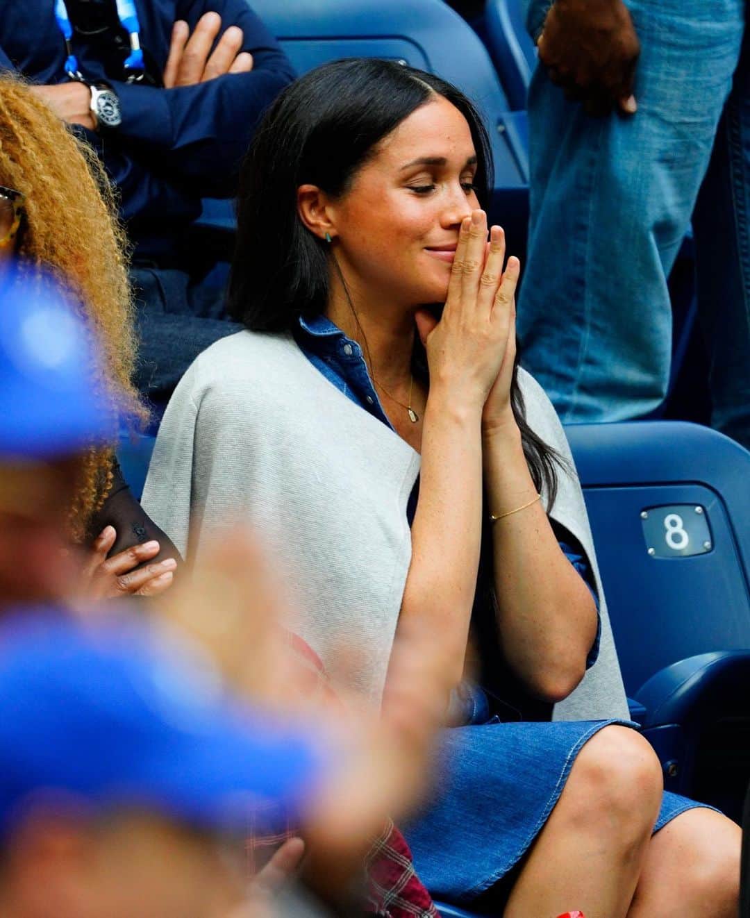 ELLE UKさんのインスタグラム写真 - (ELLE UKInstagram)「Meghan Markle just watched BFF @serenawilliams in the US Open final and judging by her facial expressions it was a pretty intense game ➡️ LINK IN BIO #meghanmarkle」9月8日 16時32分 - elleuk