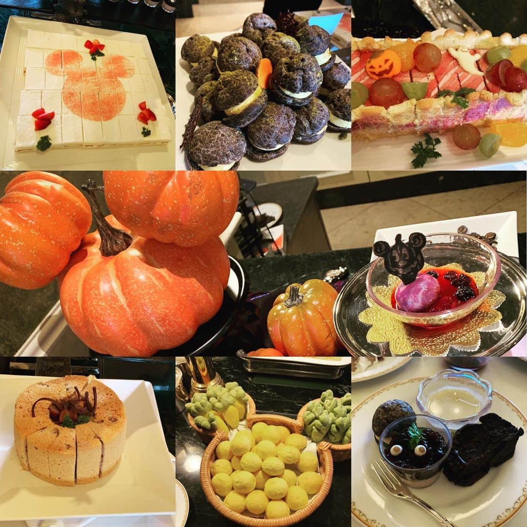 のインスタグラム：「#東京ディズニーランドホテル の #ハロウィンブュッフェ が可愛いすぎた！ そして、全部美味しい！！！ ごちそうさまでした。」