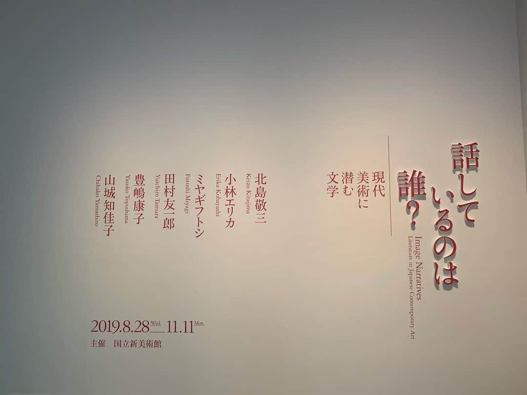 和田彩花のインスタグラム：「Art﻿ ﻿ 国立新美術館で開催されている展覧会﻿ 「話しているのは誰？ 現代美術に潜む文学」﻿ 11月11日まで﻿ ﻿ ﻿ とてもとても楽しかったです。﻿」