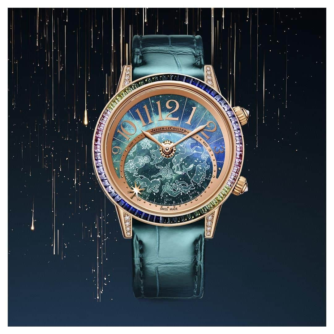 ジャガールクルトさんのインスタグラム写真 - (ジャガールクルトInstagram)「Green and turquoise tones. Homage to the mysteries of the cosmos.  __ Rendez-Vous Celestial __ #JaegerLeCoultre #积家 #RendezVous #Celestial #Diamonds #Jewellery #Painting #FineWatchmaking #MetiersRares #SwissWatch #ValleeDeJoux #Craftsmanship #SavoirFaire」9月8日 18時30分 - jaegerlecoultre