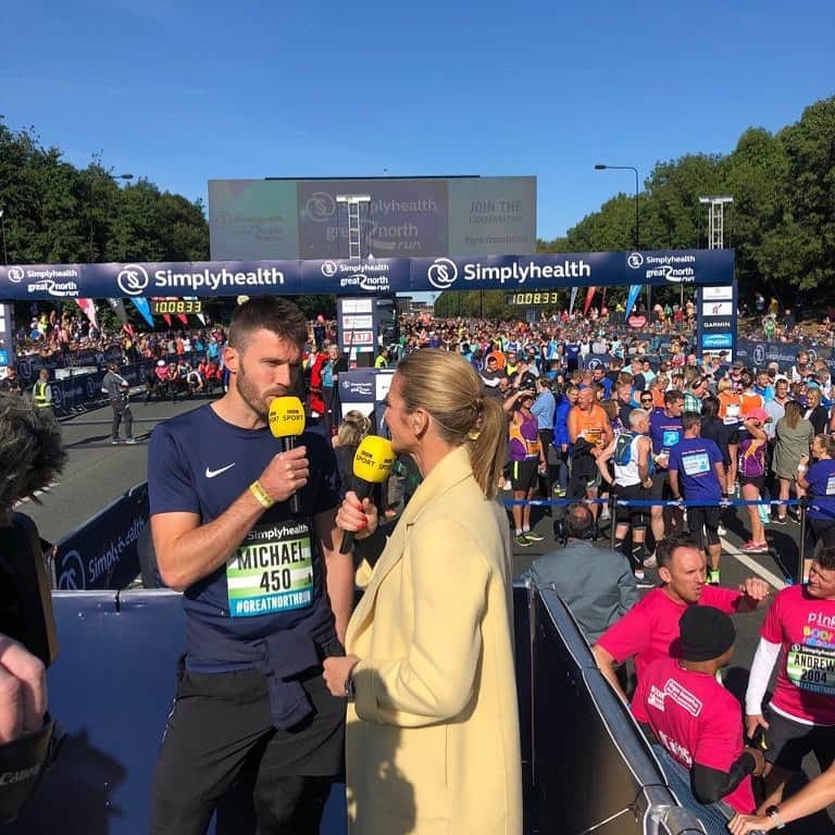 マイケル・キャリックのインスタグラム：「Beautiful day for @great_run  Thanks for all your support for @michaelcarrickfoundation ☀️🏃‍♂️ Just giving link in bio #GreatNorthRun」