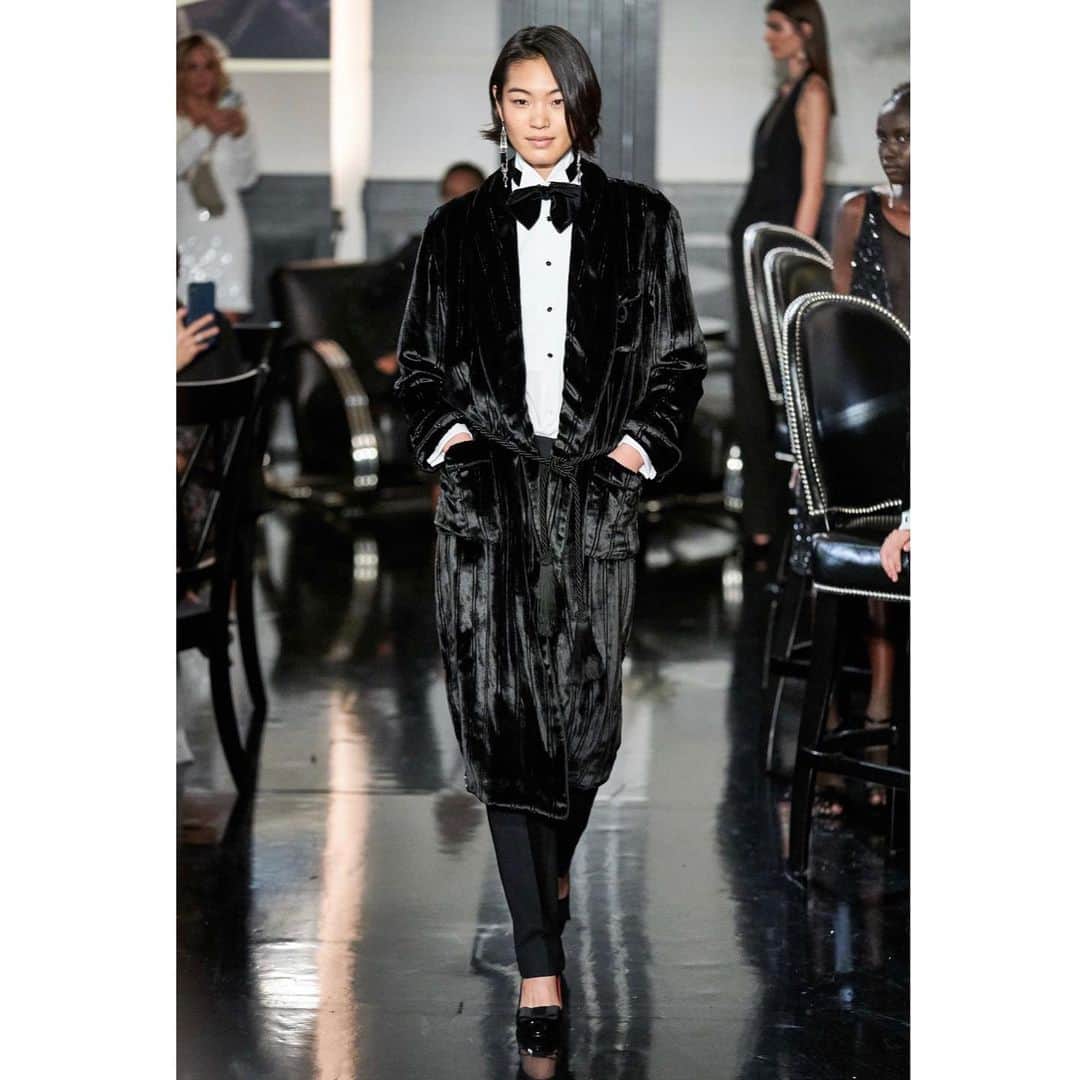 小椚ちはるのインスタグラム：「Ralph Lauren💛💛💛 Such a beautiful show #ralphlauren #nyfw」