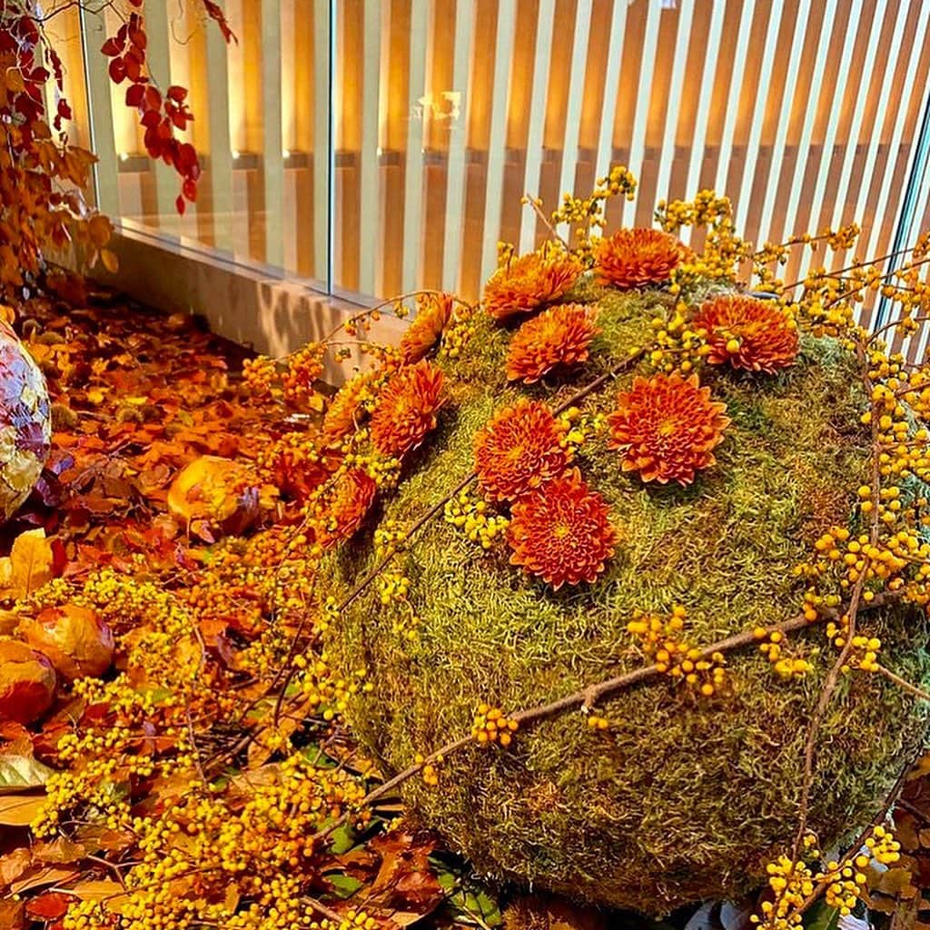 ニコライ・バーグマン・フラワーズ＆デザインさんのインスタグラム写真 - (ニコライ・バーグマン・フラワーズ＆デザインInstagram)「Our Autumn Lobby Display at Four Seasons Hotel Kyoto #nicolaibergmann #fskyoto #lobbyflowers #autumn」9月8日 19時49分 - nicolaibergmann