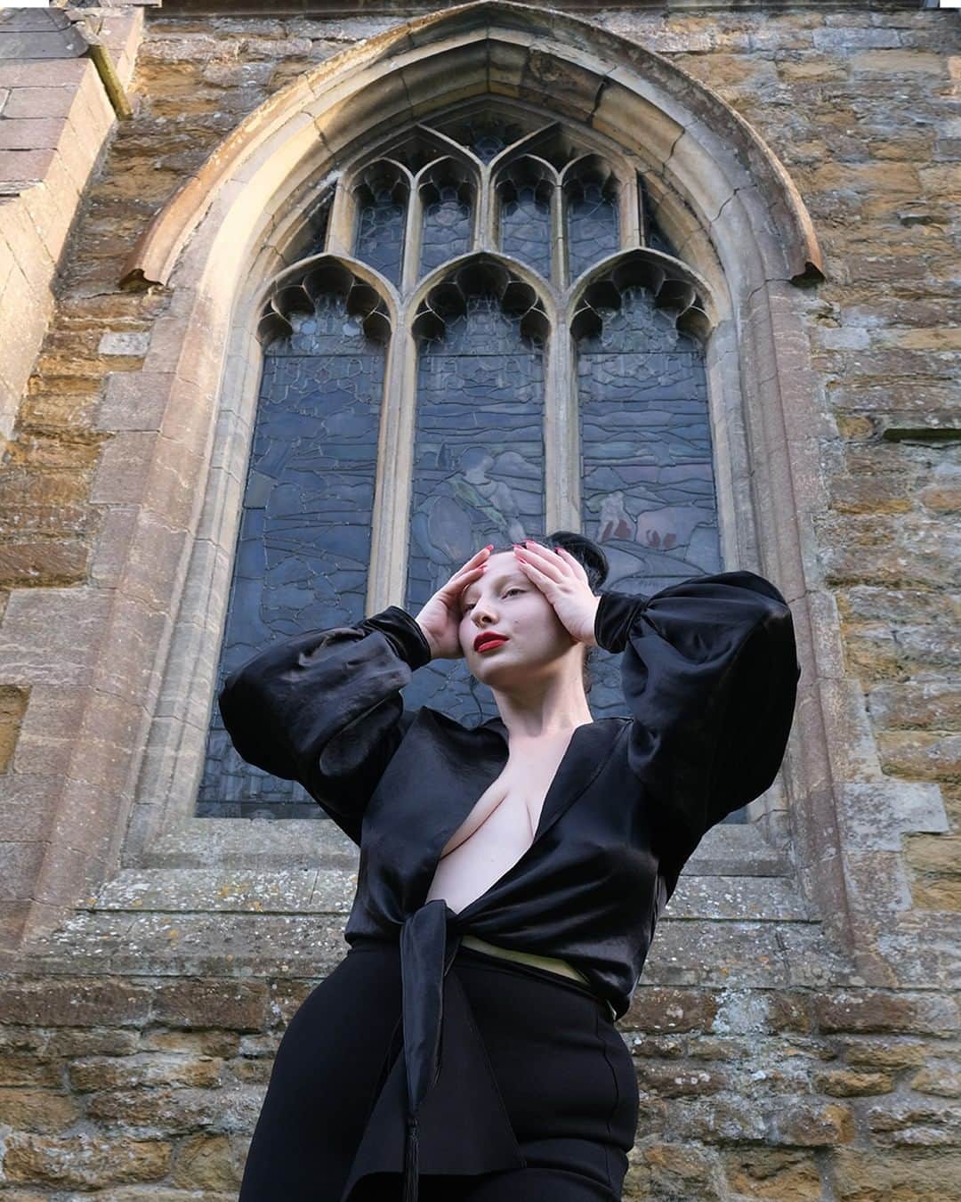 のインスタグラム：「The season of the witch is approaching. Inspired by the artist and dominatrix Lady H Beatrice, LN-CC trails the charm of female empowerment infused with Y-3, Rick Owens and Collina Strada. @lady_beat_rice Photography by: @ryanotoolecollett」