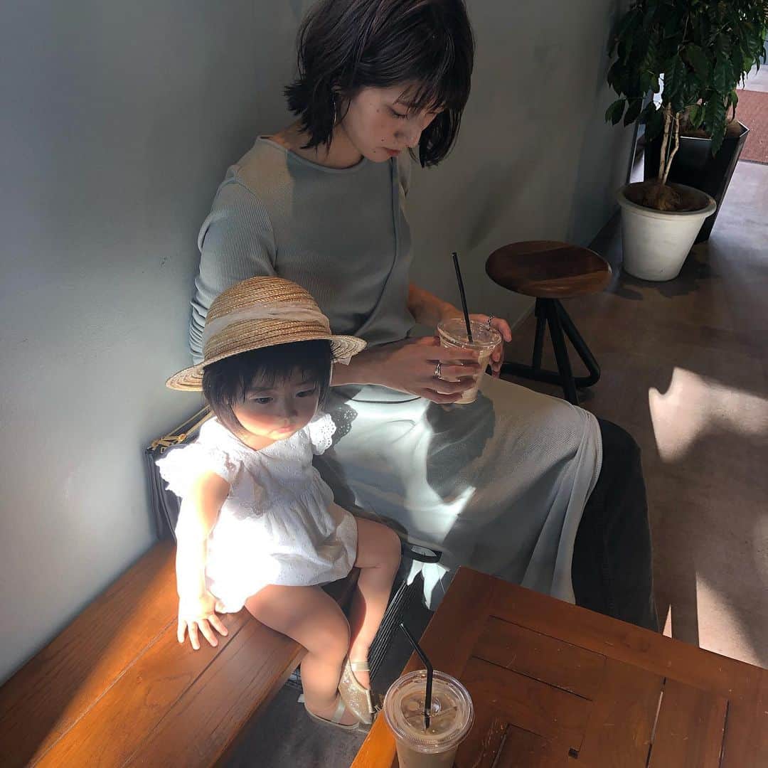 美生のインスタグラム：「@donobanweb の アンサンブルワンピを♡﻿ ﻿ 少しくすんだミントがお気に入り🌿﻿ ﻿ この後﻿ 一生に一度のお願いを叶えに﻿ 堀越神社へ…🙏﻿ ﻿ 気持ちのいい日曜日でした♡﻿ ﻿ 今週は新作撮影week.﻿ すでにワクワクです♡﻿ ﻿ ﻿ ﻿」