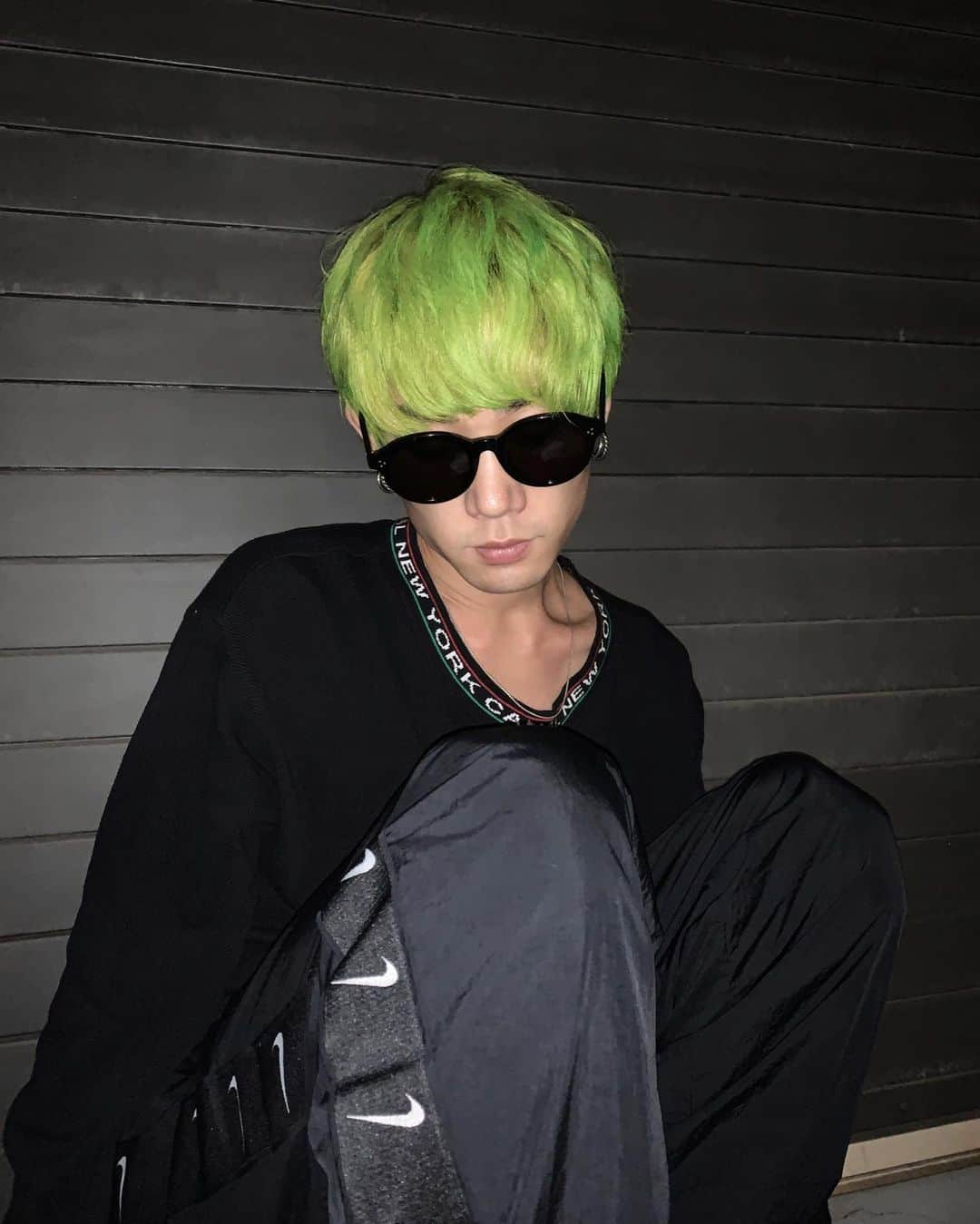花沢将人のインスタグラム：「🌿🍀🐍💚🐸🌳🍏🥒」