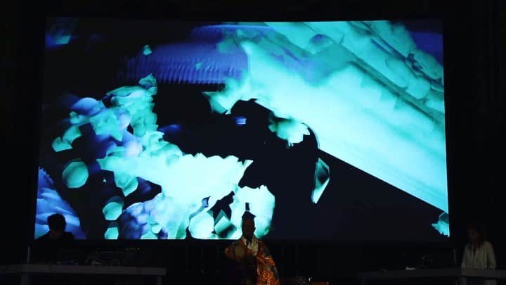 渋谷慶一郎のインスタグラム：「Heavy Requiem 2019  Music and Produce by Keiichiro Shibuya Buddhist Chant  Shyomyo by Eizen Fujiwara  Video by Justine Emard Thank you for @arselectronica」