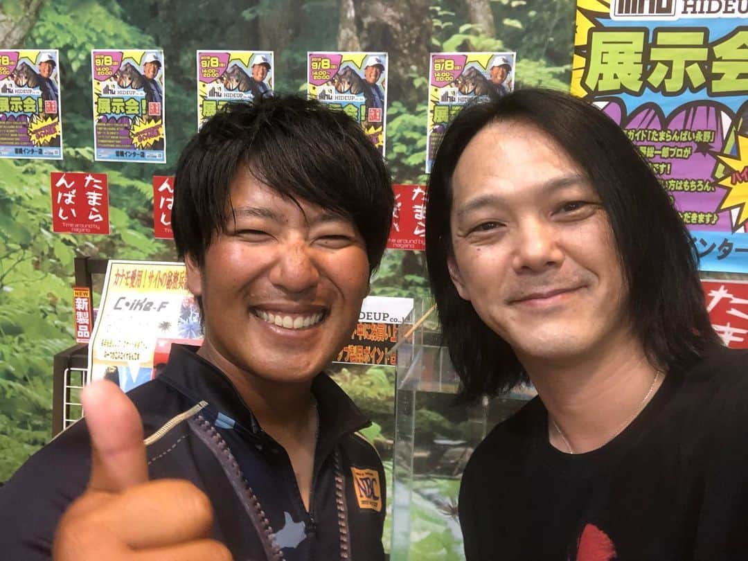 のインスタグラム：「間に合うか分からなかったけど行ってみたら間に合いました^_^ HIDEUPのたまらんばい長野さんに挨拶してきました^_^  少しの時間でしたが楽しい時間でした^_^ ありがとう^_^」