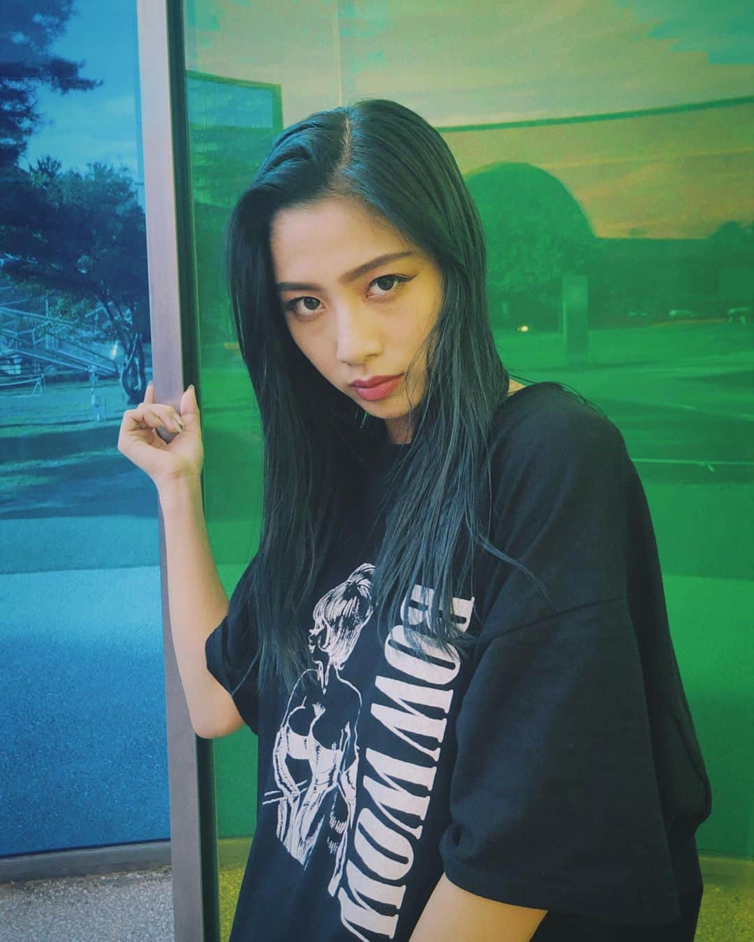 honoka のインスタグラム：「明日もがんばろう。 今から台風くるぞー。 みんな気をつけて。」