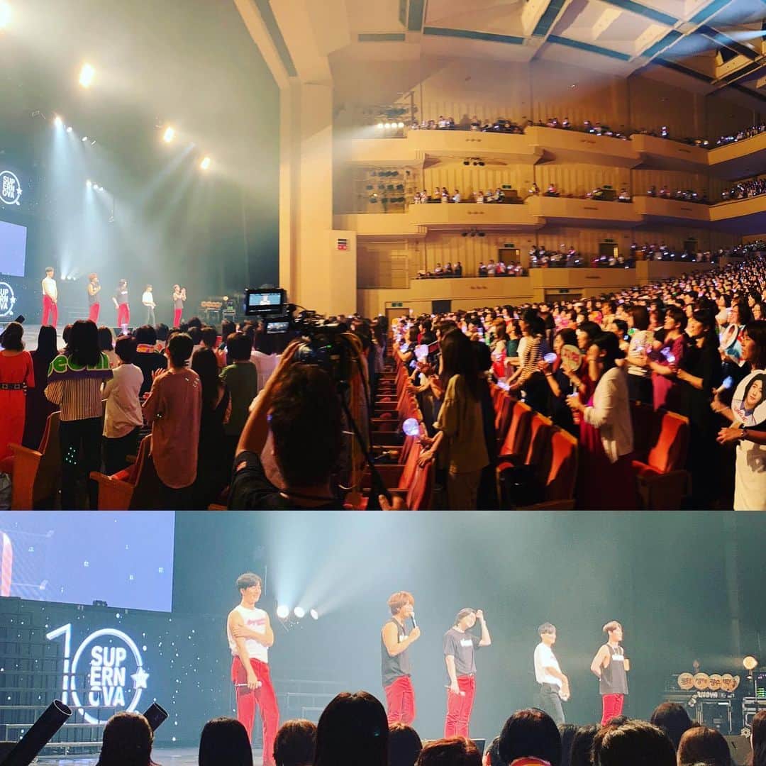 SUPERNOVAのインスタグラム：「2019 LIVE TOUR 「SUPERNOVA-03」 ～10th～ #ツアーファイナル #森のホール  #ありがとう💓  #超新星 #10thanniversary  #supernova#スパノバ #yoonhak#ユナク #sungje#ソンジェ #kwangsoo#グァンス #jihyuk#ジヒョク #geonil#ゴニル @doubleaa_official @funkygalaxy」