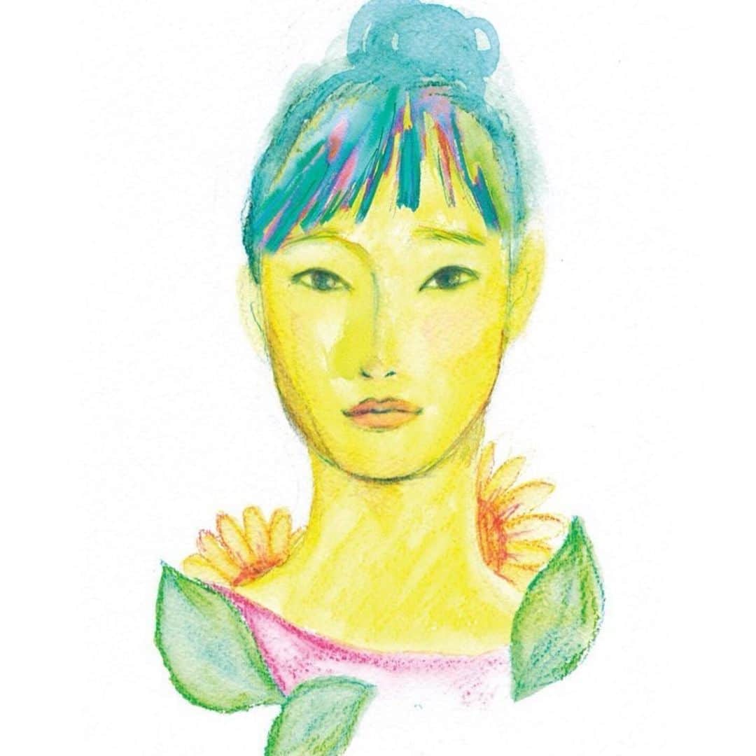 のインスタグラム：「ドラマのツーリストやQUEENのポスターのディレクションをしてくださったユキマユコさんが描いてくれた似顔絵🌻色んな印象を持ってもらえるというのは役者冥利に尽きます。嬉しいなぁ...。」