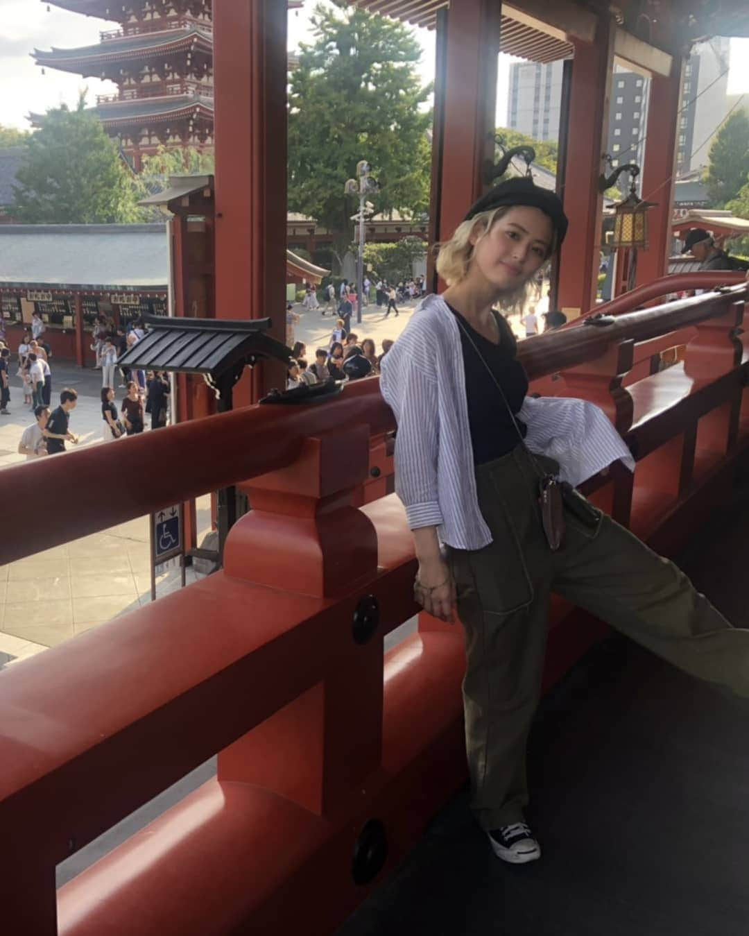 LUNAさんのインスタグラム写真 - (LUNAInstagram)「ASAKUSA🏮part2. . . . #浅草 #浅草寺 #観光 #東京観光 #me #i #japan #日本 . . . #ファッション #ラフ #カジュアル #hare #moussy #azulbymoussy #asknowaspinky #diesel #autumn #fashionista #fashion #ootd #오오티디 #코디 #코디스타그램 #일본여행 #아사쿠사 #asakusa」9月8日 22時59分 - luna_0229