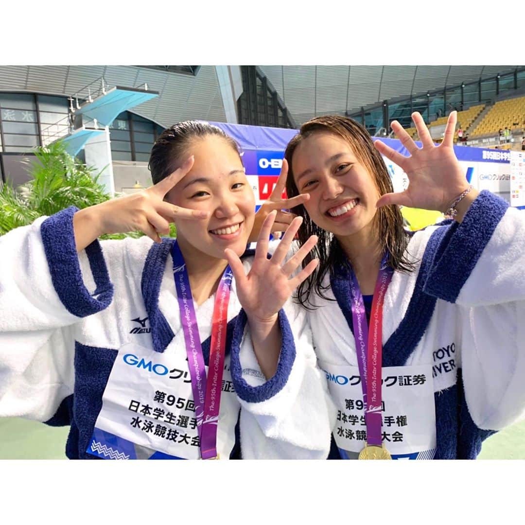 今井月さんのインスタグラム写真 - (今井月Instagram)「五冠達成🥇🥇🥇🥇🥇 沢山の応援、本当にありがとうございました！ 感謝の気持ちでいっぱいです！ 最高のインカレデビューでした⭐️ #toyo #V5」9月8日 23時03分 - runa_imai