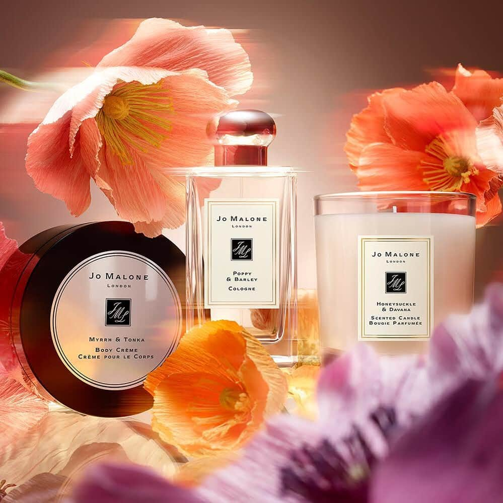 Jo Malone Londonさんのインスタグラム写真 - (Jo Malone LondonInstagram)「Introducing the perfect partners for our new leading lady Poppy & Barley. Honeysuckle & Davana and Myrrh & Tonka. #PoppyAndBarley #FragranceCombining」9月8日 23時06分 - jomalonelondon