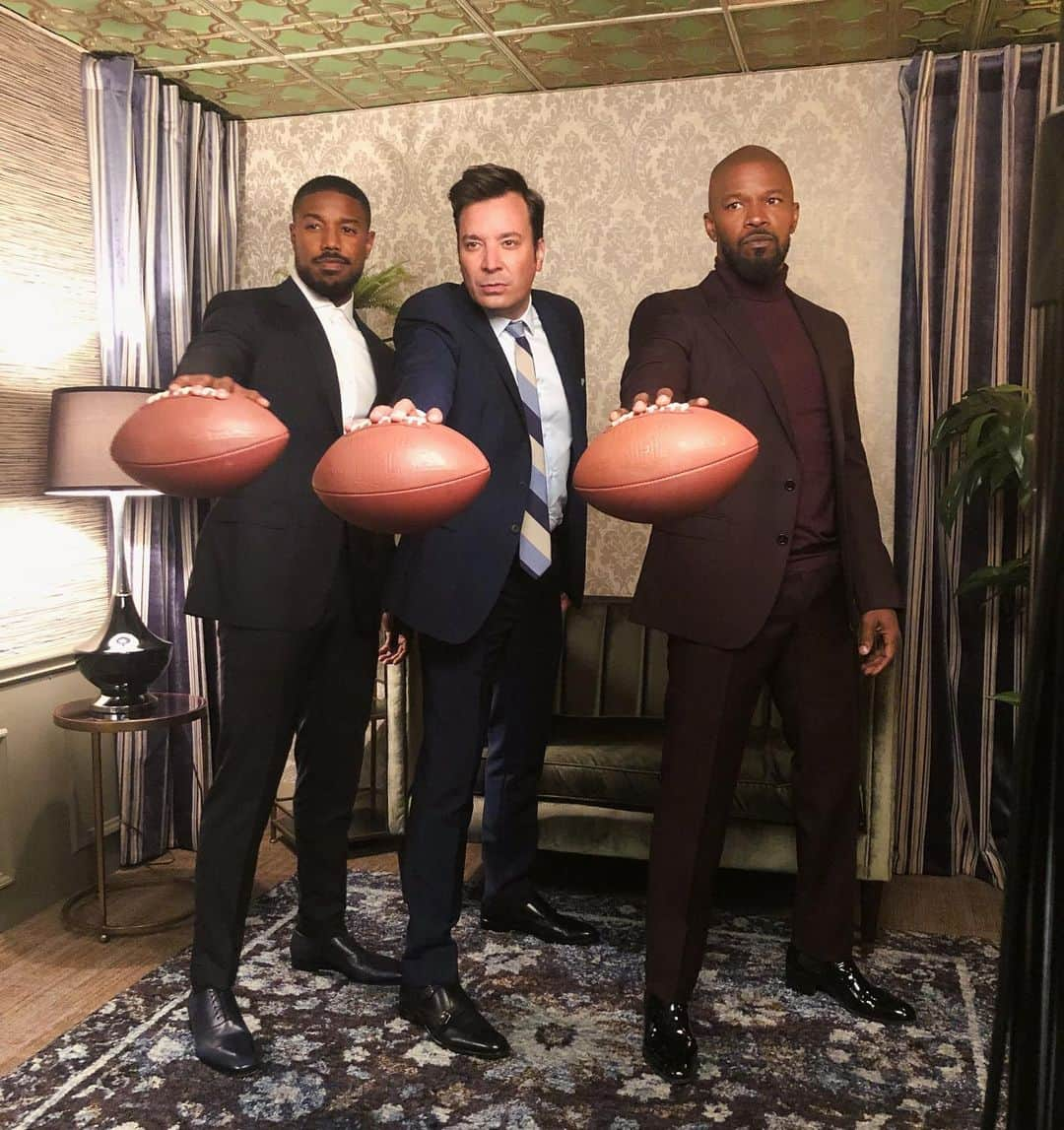 ジェイミー・フォックスさんのインスタグラム写真 - (ジェイミー・フォックスInstagram)「@fallontonight after the Sunday night game....oh and how bout DEM BOYZ?!? #JustMercy #GoCowboys」9月9日 9時16分 - iamjamiefoxx